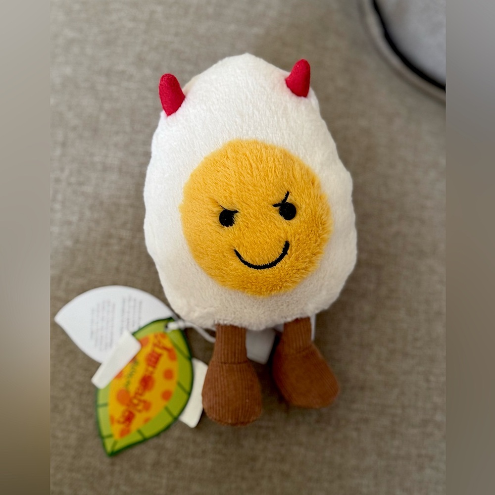 Amuseables jellycat deviled egg NWT